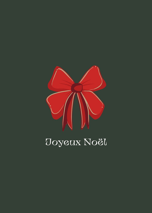 CHRISTMAS BOW - carte de Noël