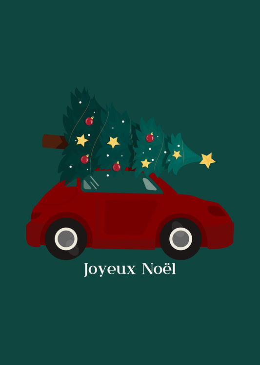 CHRISTMAS CAR - Carte de voeux